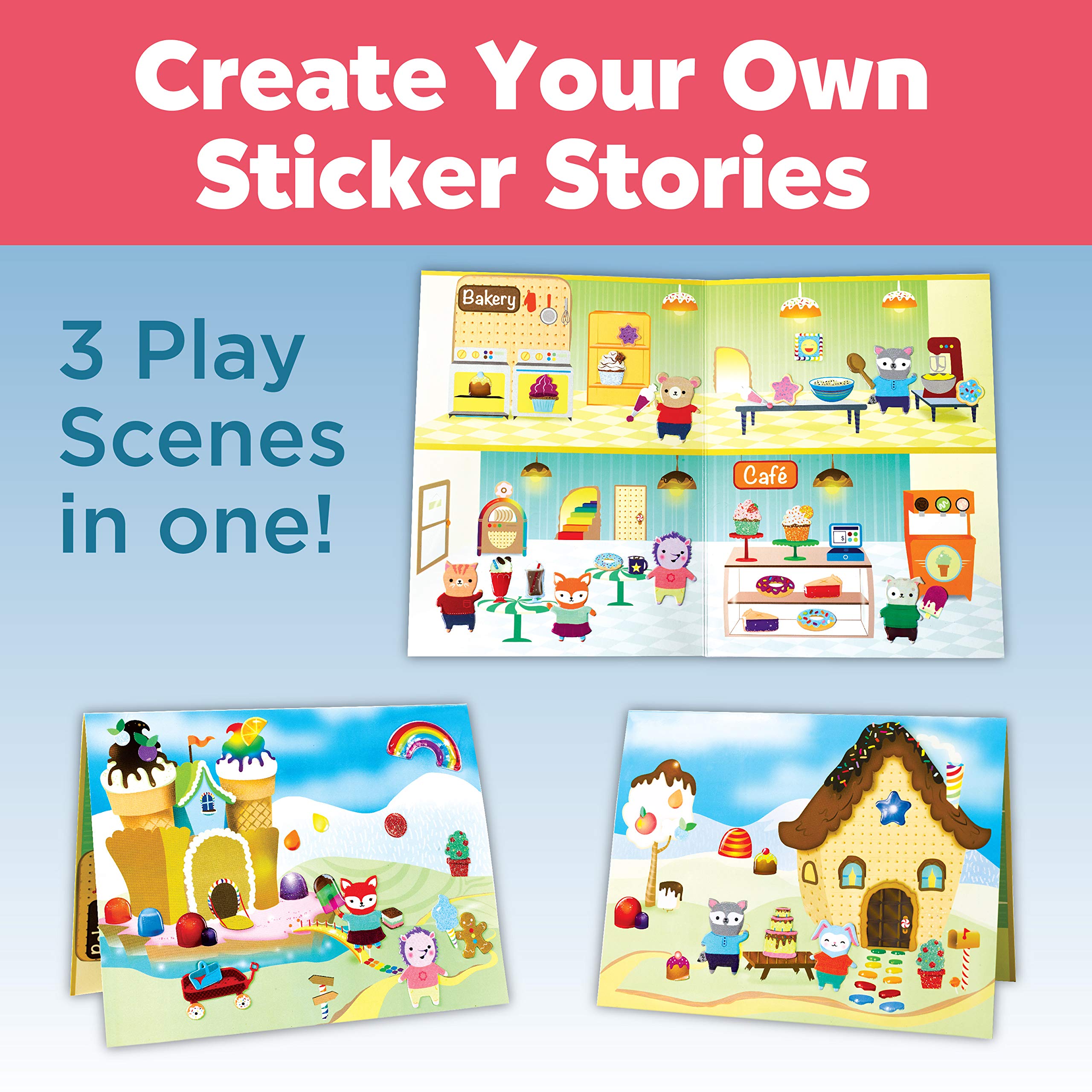 Creativity for Kids Sensory Stickers: Sweets - Sticker Activity for Kids Ages 3-4+, Sensory Play for Toddlers 4