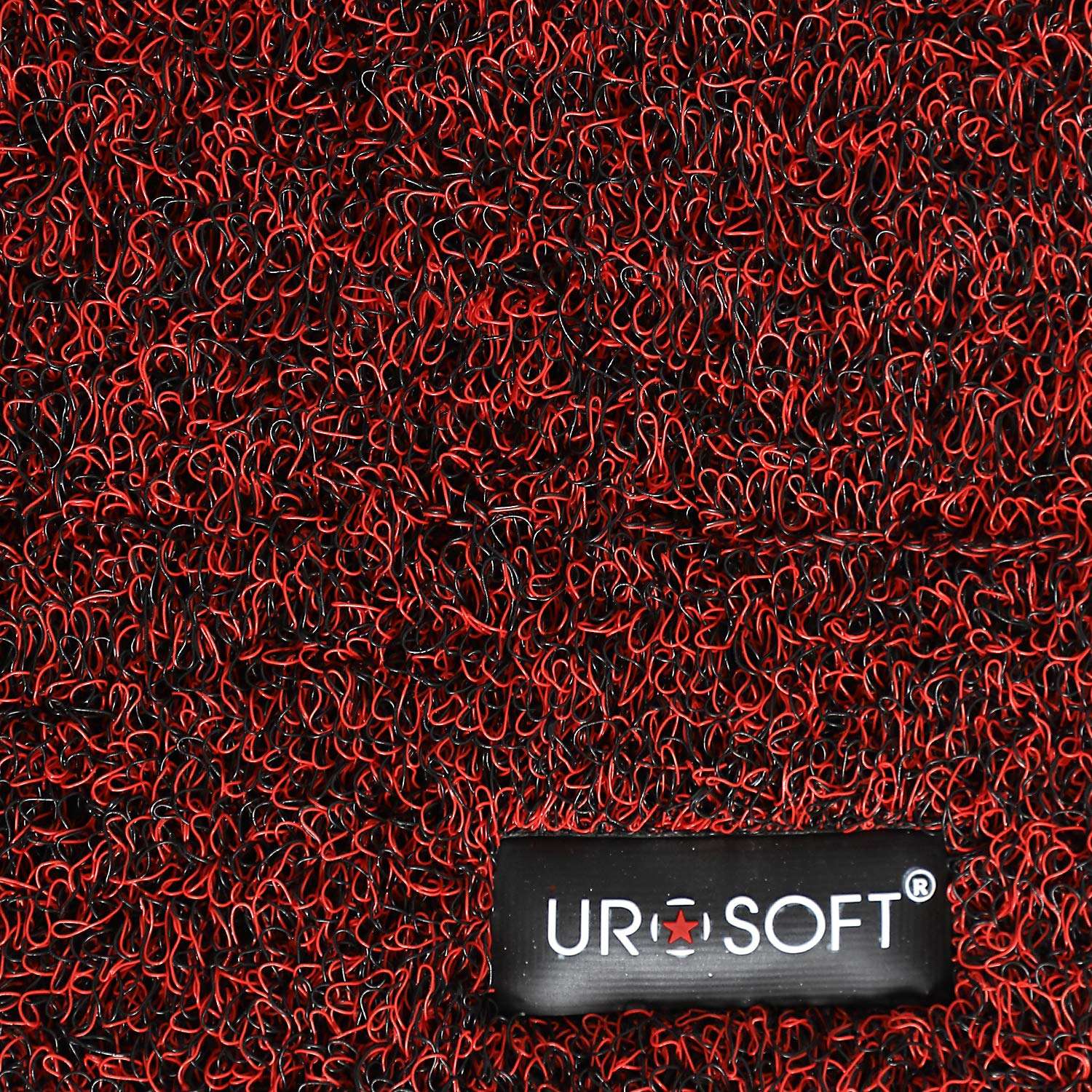 UROSOFT Extra Thick Cushion (18MM) Wire Mesh Entrance PVC Doormat, Anti Skid, Water Proof, 60 x 90 CM CM, Red 6