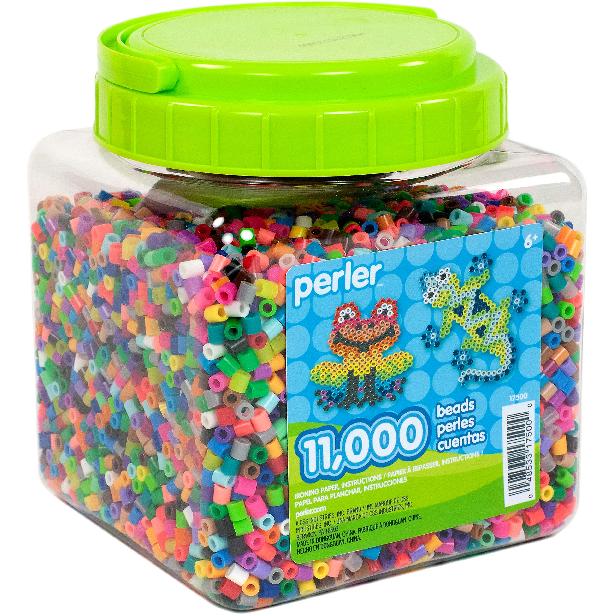 Perler Beads Assorted Multicolor Fuse Beads for Kids Crafts, 11000 pcs 3