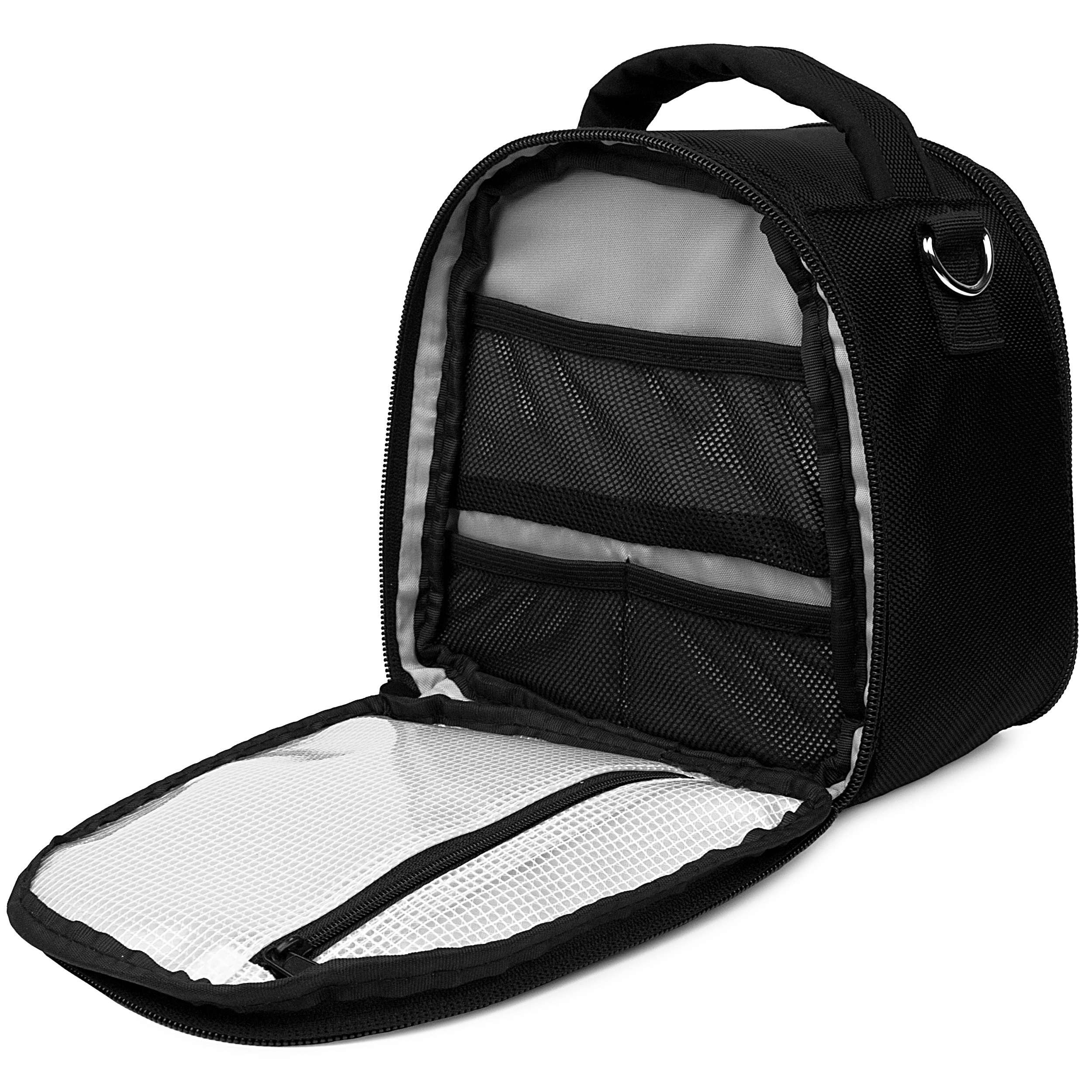 VanGoddy Laurel Onyx Black Carrying Case Bag for Panasonic LUMIX Series Cameras 5