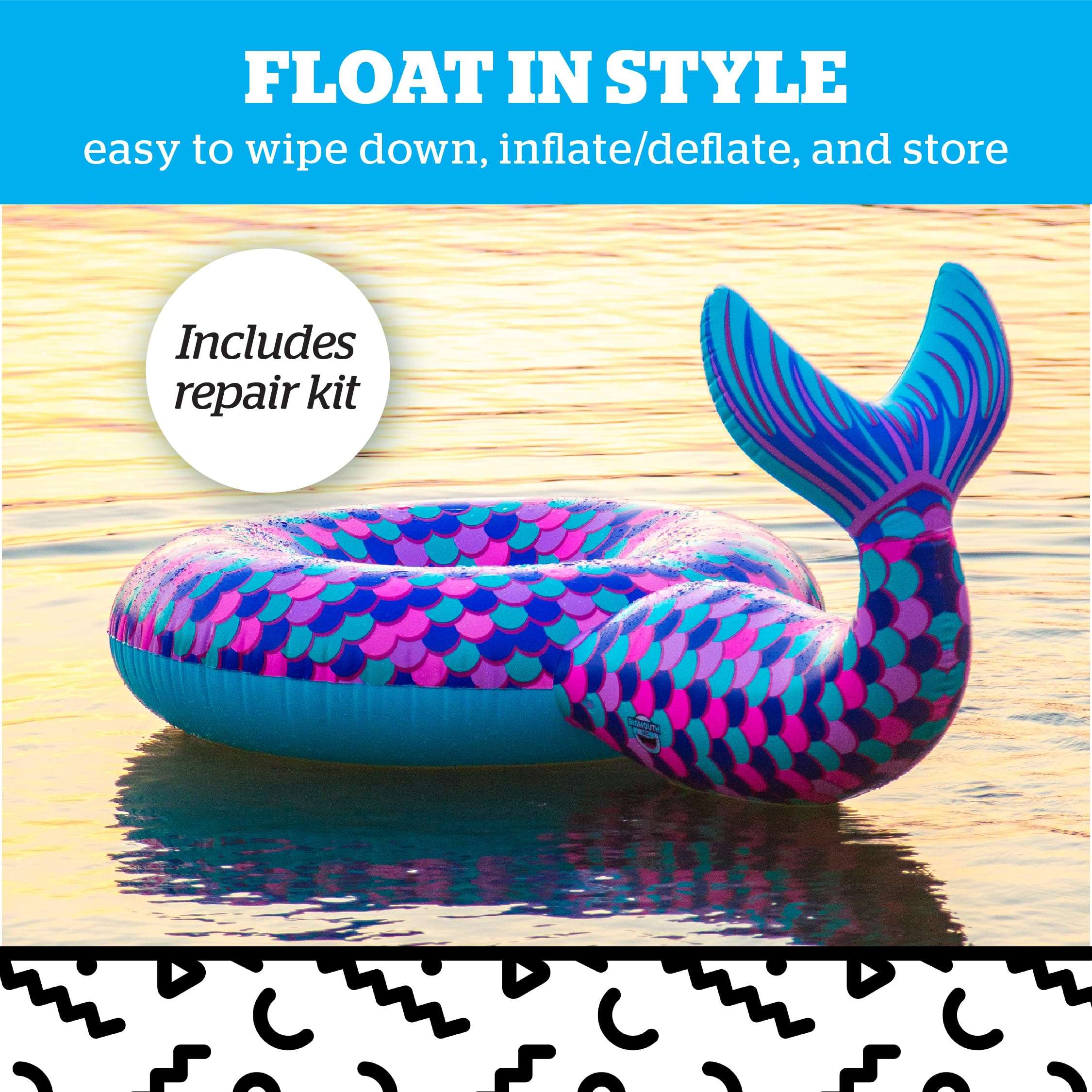 BigMouth Inc Giant Mermaid Tail Pool Float 5