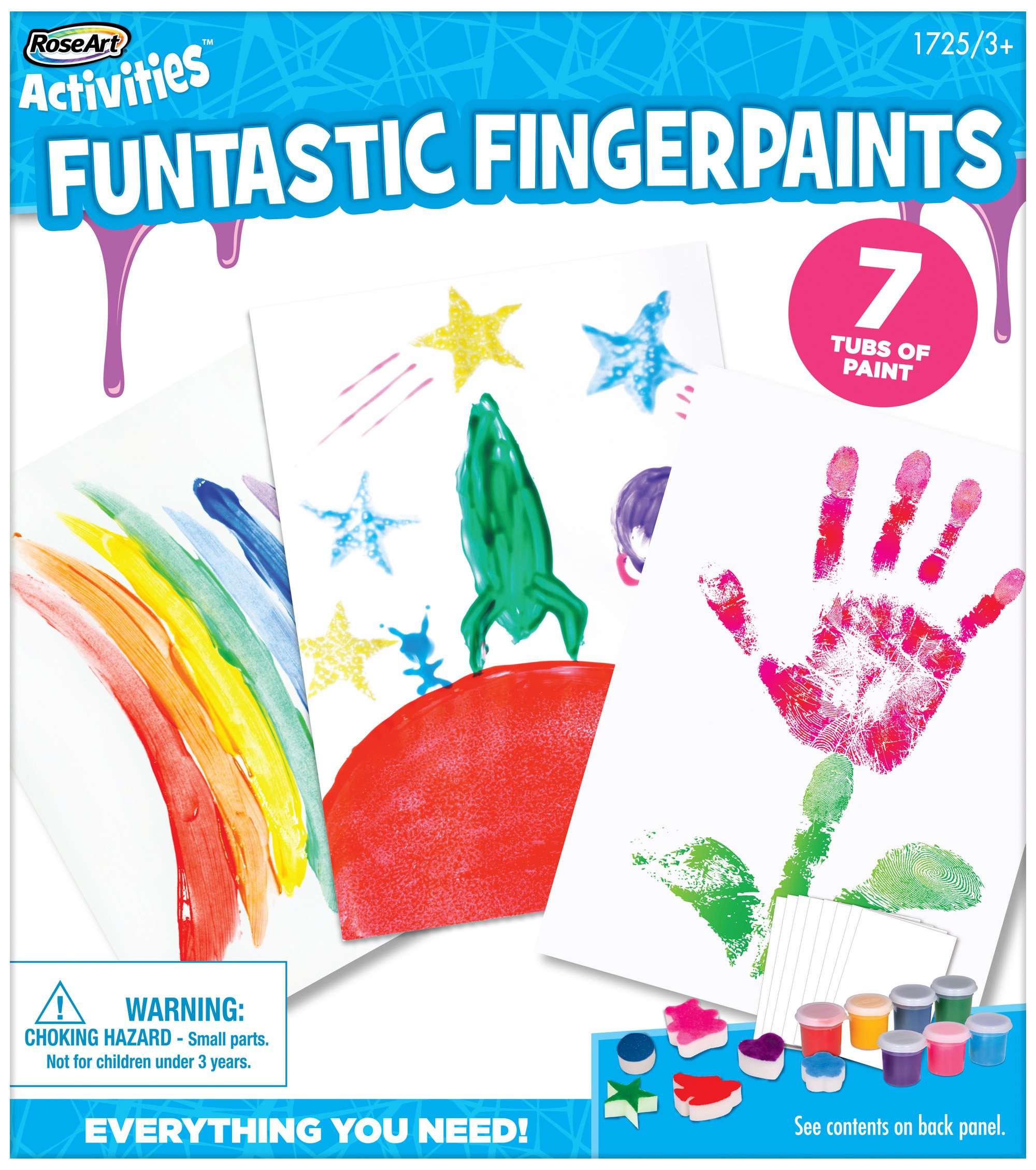 RoseArt Funtastic Fingerpaint Activity Kit 3