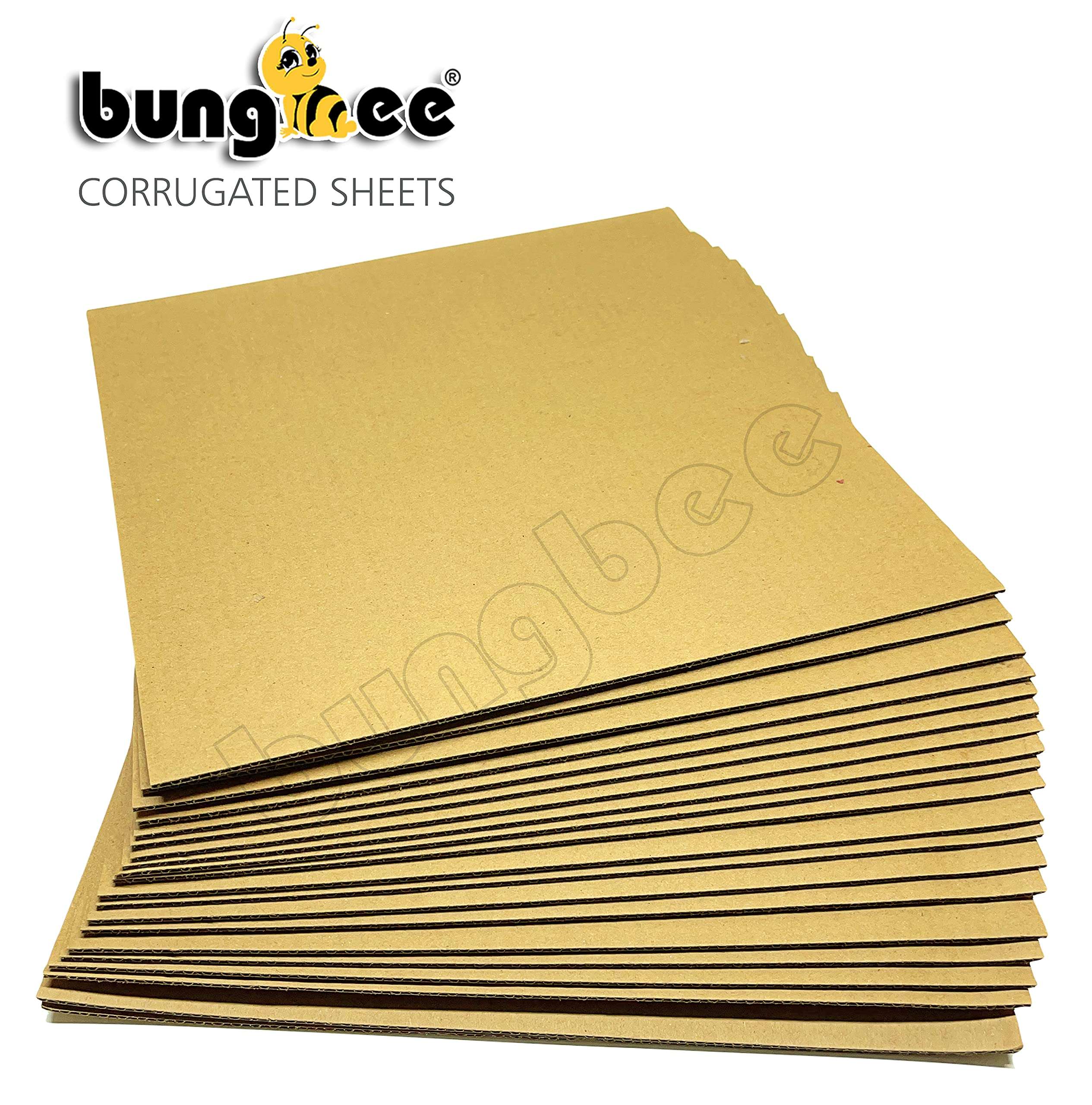 Corrugated Sheets for Packing by BUNGBEE (Size: A4) (3 PLY, Pack of 28) Versatile Material for Secure Shifting Material Packaging and Creative Crafting 3