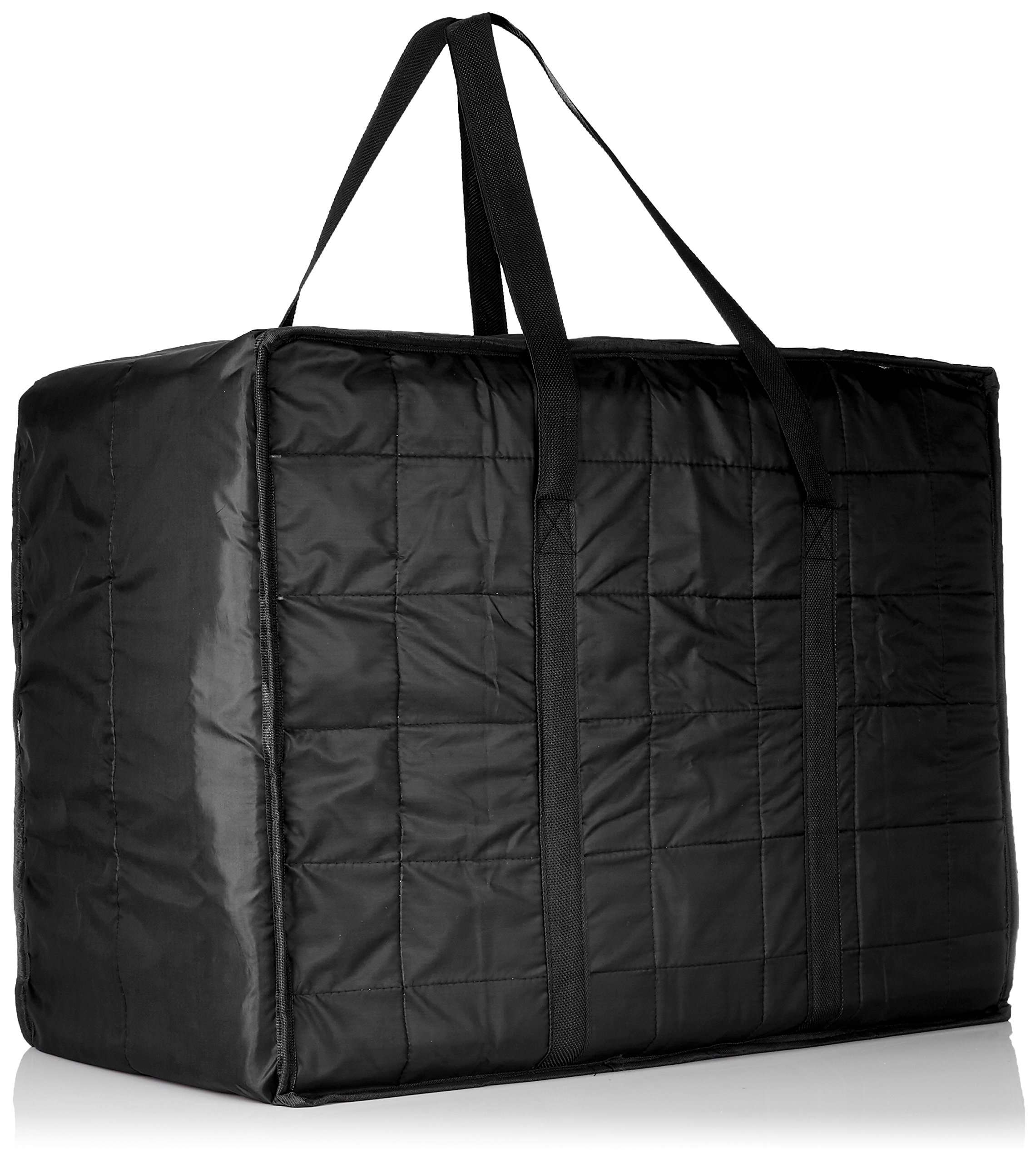 Kuber Industries Fabric 73 cms Black Jumbo Attachi (TRAVEL03137) 3