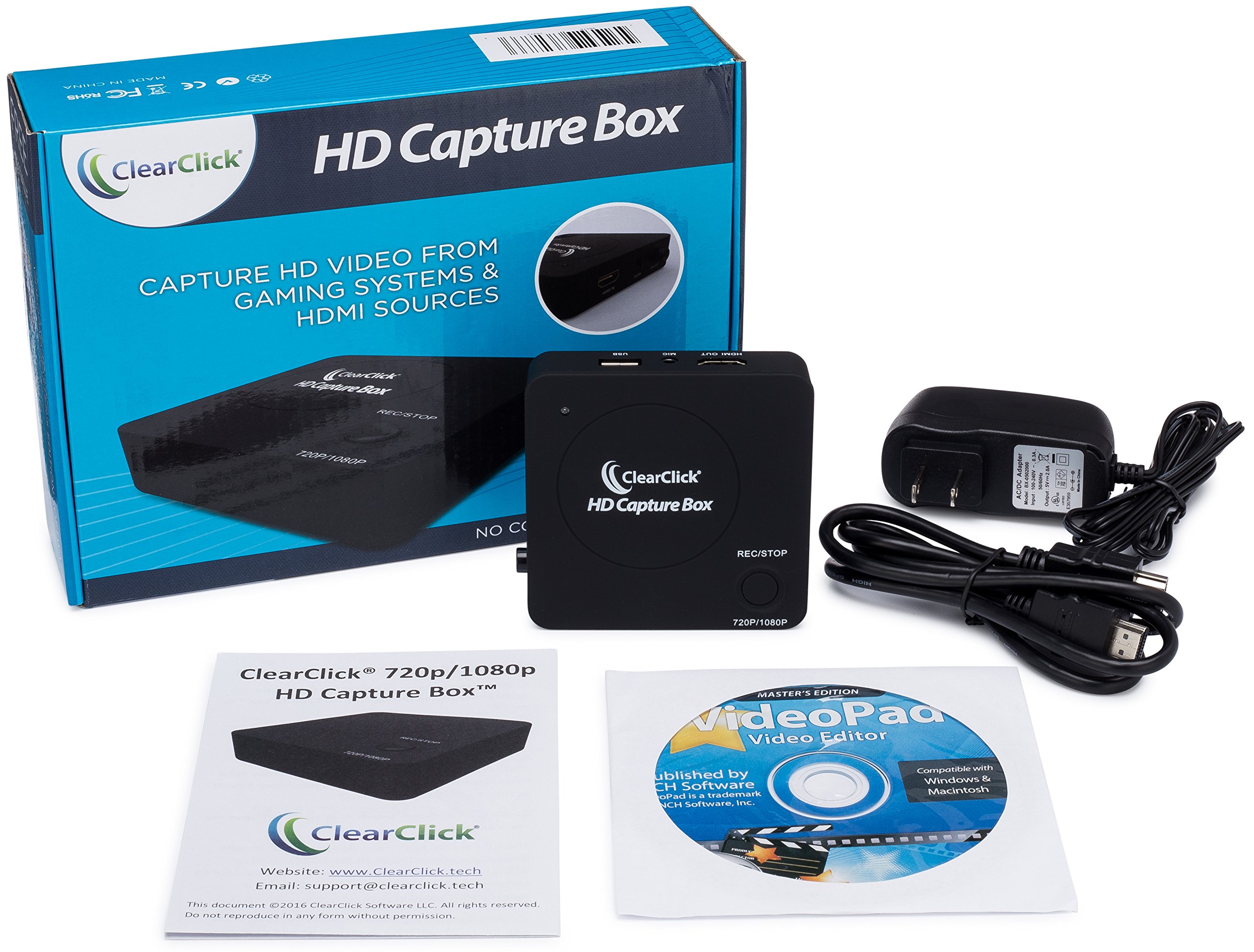ClearClick HD Capture Box - Capture Video from Gaming Devices & HDMI Sources (No Computer Required) 6