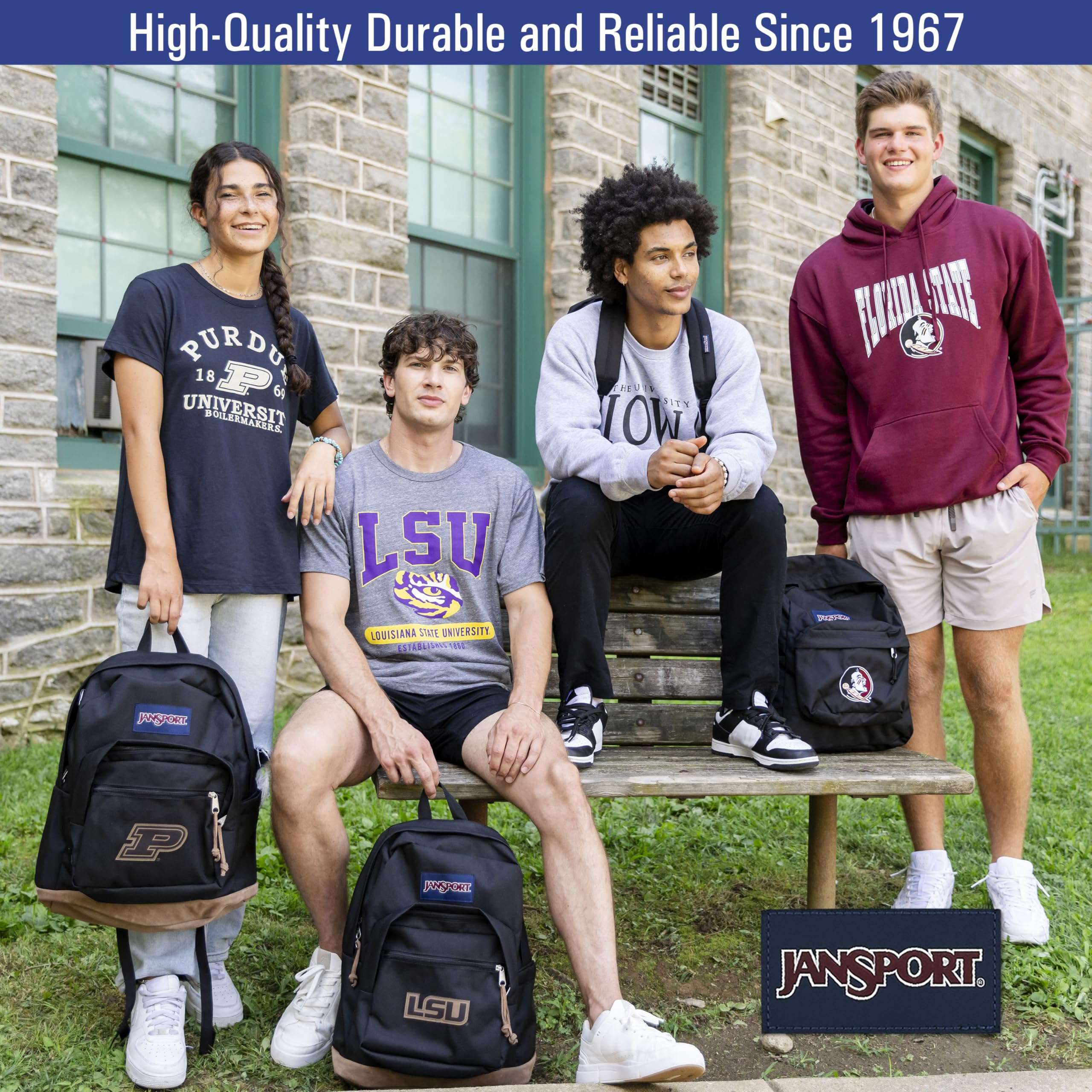 JanSport NCAA Officially Licensed Backpack, Texas A&M Aggies, Big Student with Padded 15-Inch Laptop Sleeve, 2 Compartment Computer Bag with Bottle Pocket & Haul Handle, Book Rucksack, Black 6