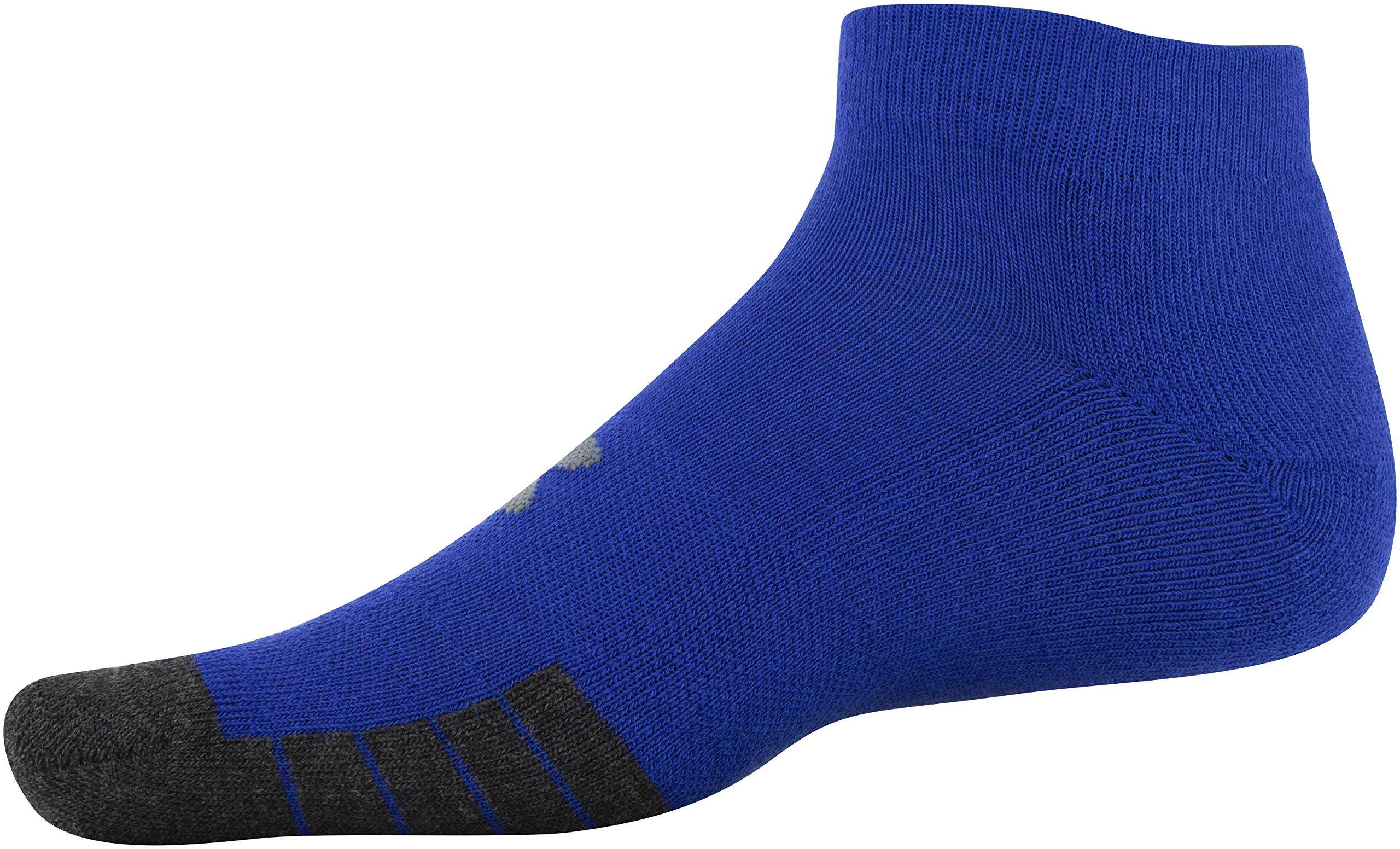 Under Armour Adult Performance Tech Low Cut Socks (3 and 6 Pack) , Royal Assorted (6-Pairs) , X-Large 3