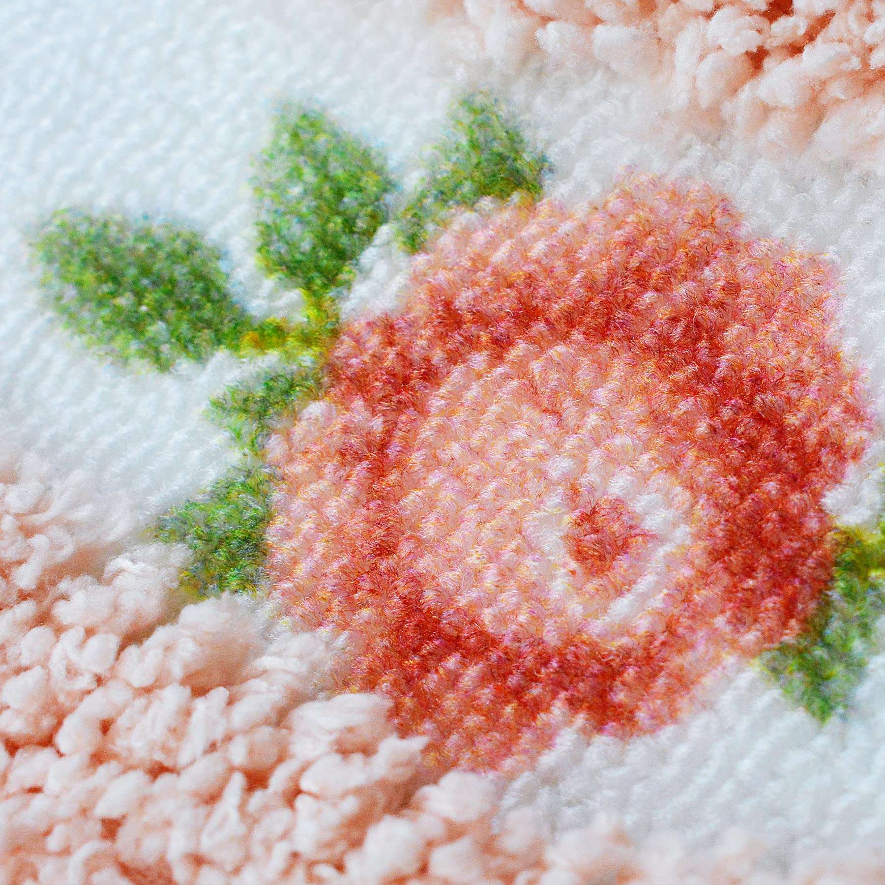 ABREEZE Rose Flower Area Rugs for Living Room Bedroom Non Slip Door Mat Ultra Soft Washable Rug Absorbent Bath Rug Floor Mat Carpet Kitchen Mat 17.71x49.21 Inch Pink 4
