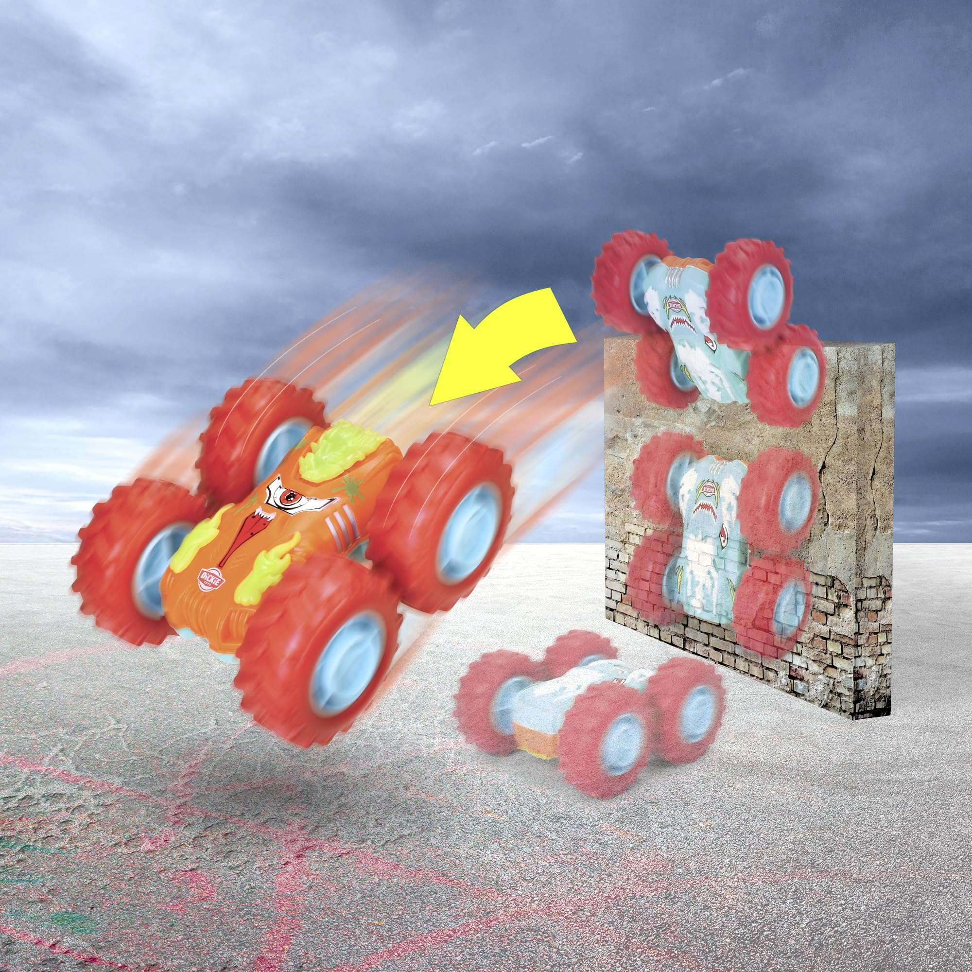 Dickie Toys Monster Flippy, 4 Assorted 6