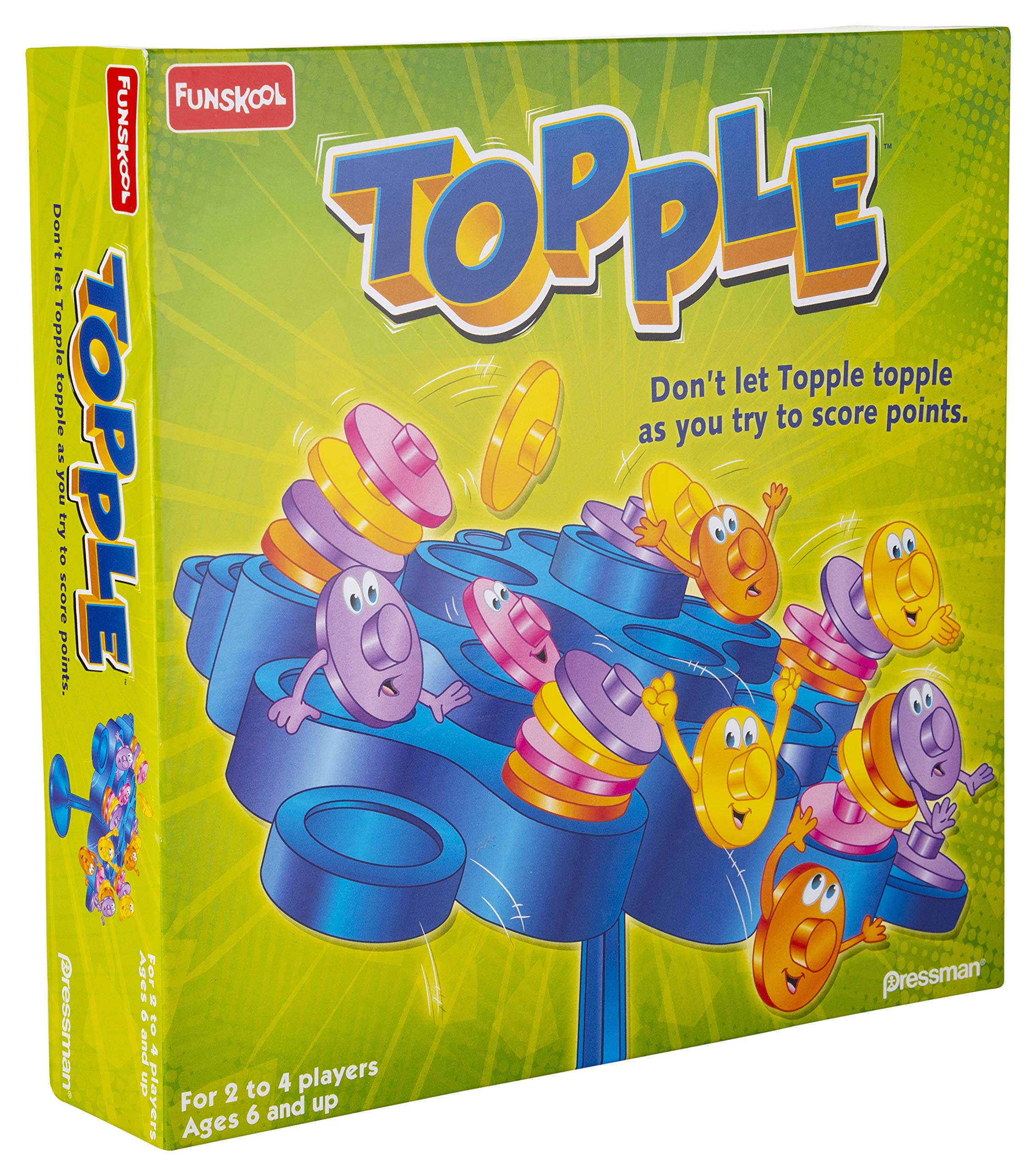 Handycrafts - DIY Plushies, Soft Toy Maker, Make Your own Stuffed Animal & Funskool Games - Topple, Strategy Balancing and Skill Game, Stack 5 in a Row - Multicolor 6