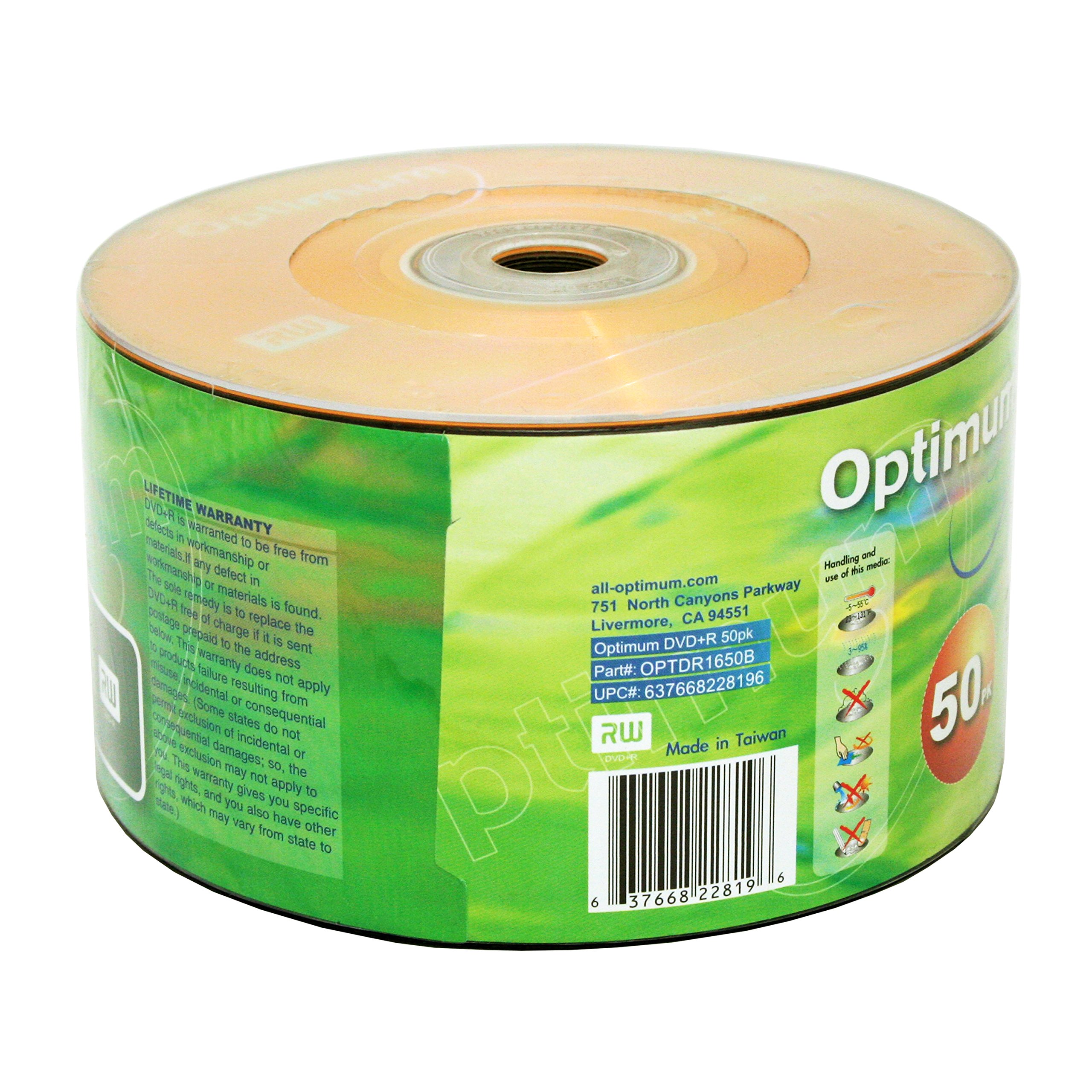 Optimum DVD+R 16x 4.7GB / 120min 50pk 3