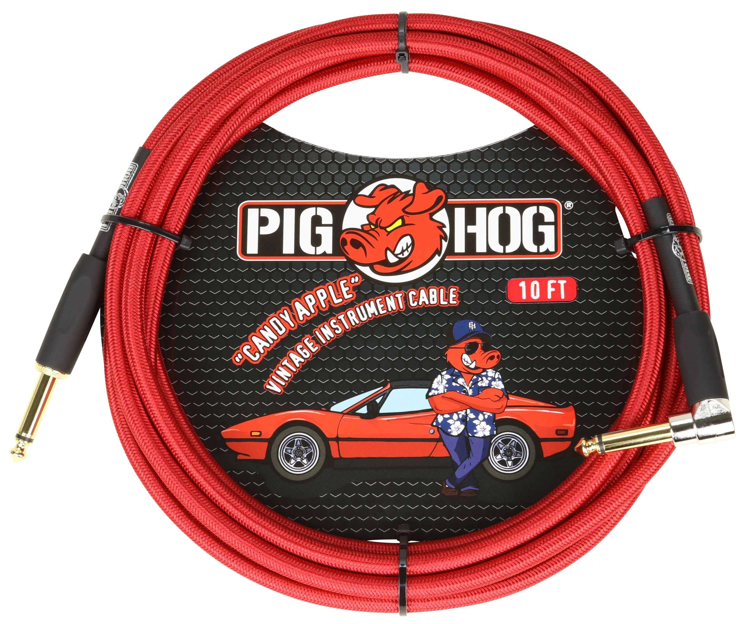 Pig Hog PCH10CAR Instrument Cable 10 Foot 1