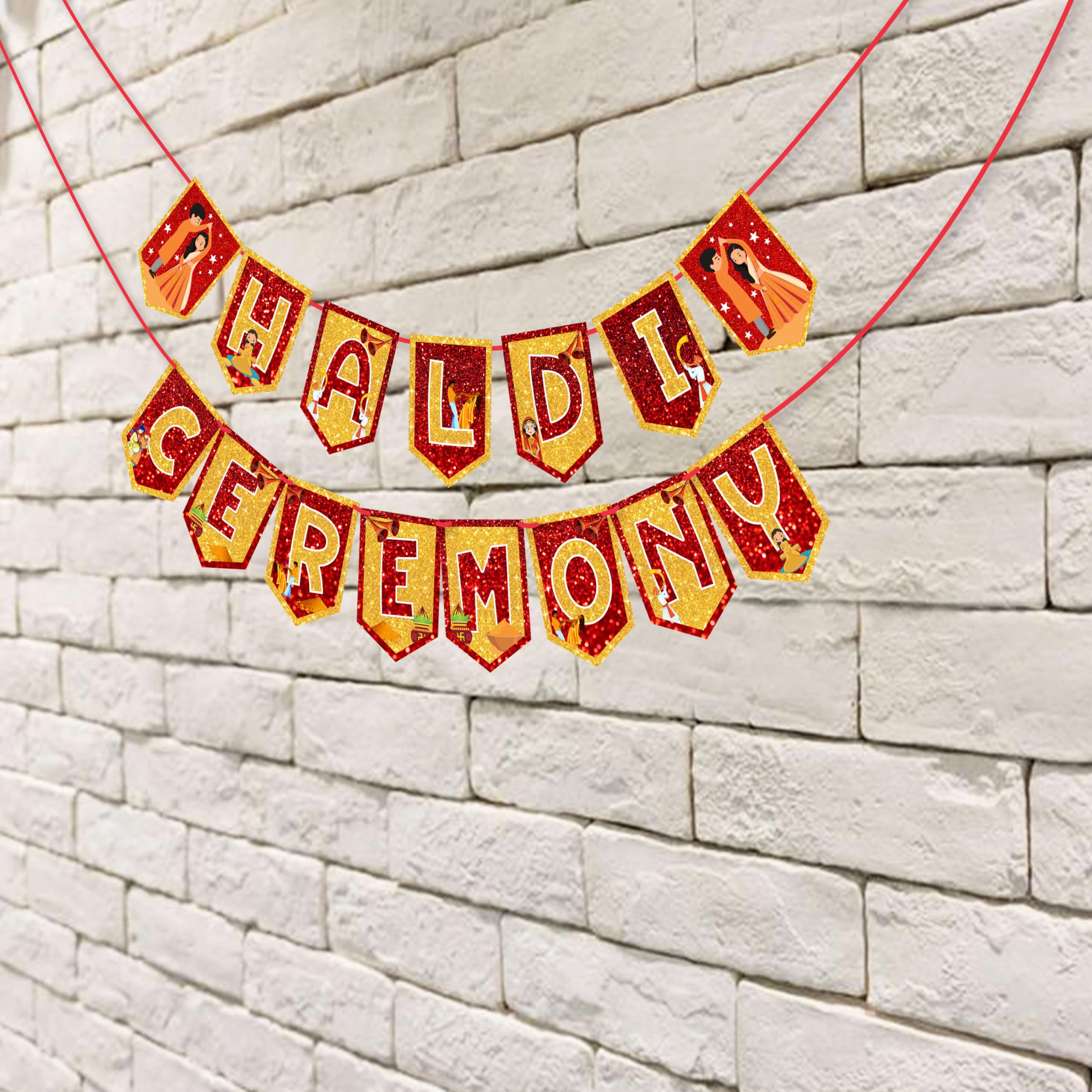 Wobbox Haldi Ceremony Decorations Items, Haldi Mehandi Decoration Items for Marriage (FP4655) 5