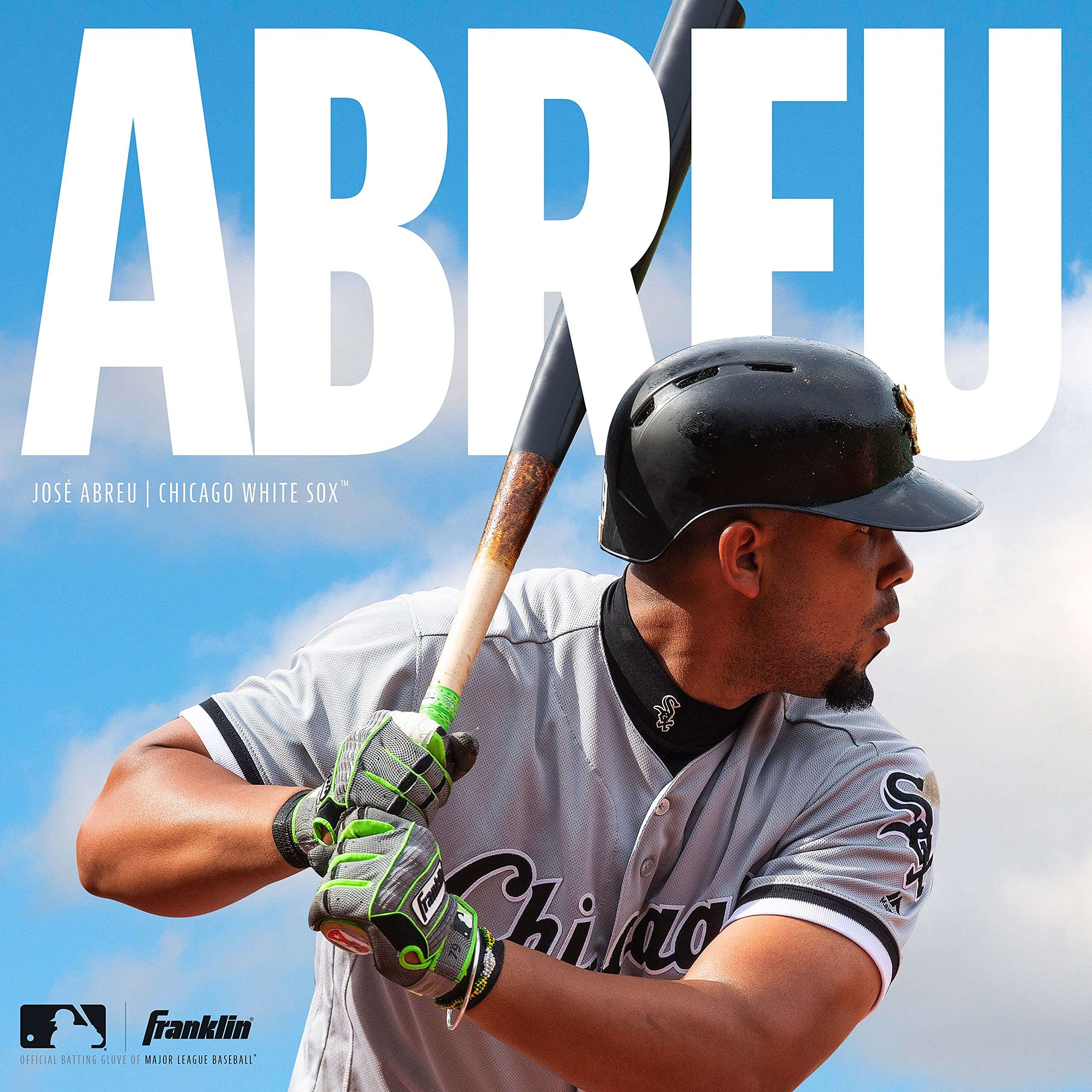 Franklin Sports MLB - Shok Sorb Adult + Youth - White - Padded Men's Batting Gloves for Baseball + Softball - Adult Medium 4