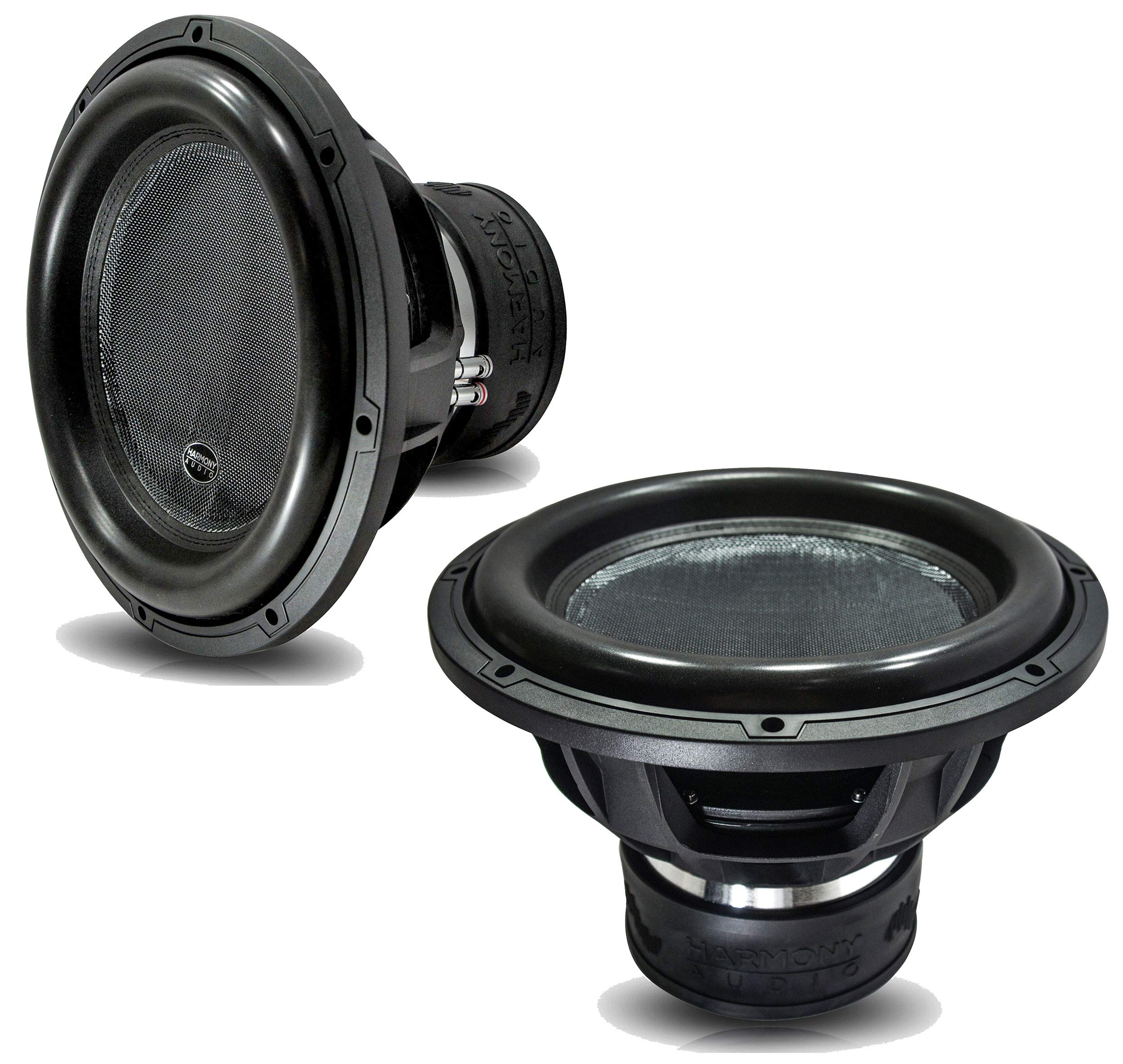 2X Harmony HA-ML151 Monolith 15" Competition SPL Sub 3200W Dual 1 Ohm Subwoofer