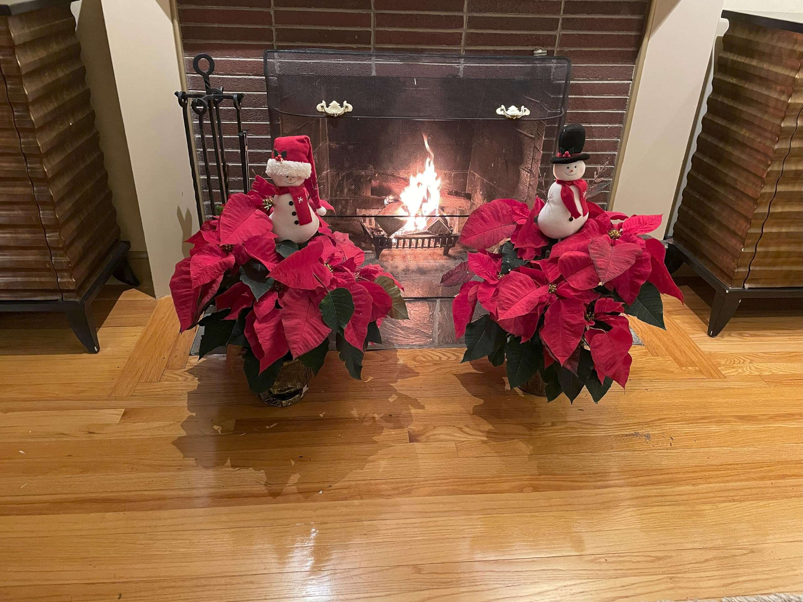 Worth Imports 11" Snowman on 16" Stick with Red Hat Planter, Set of 3 Pick, Multicolor 4