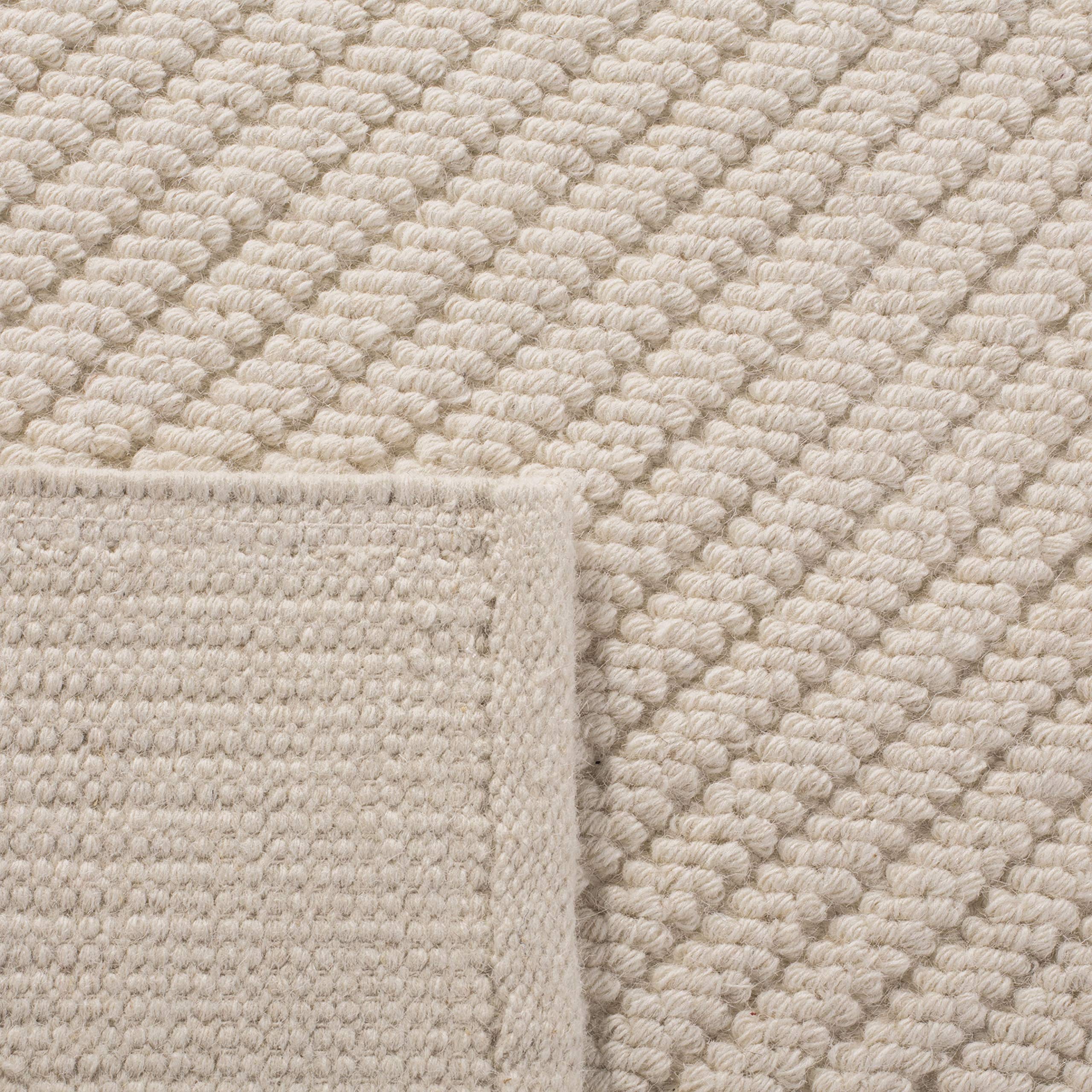 SAFAVIEH Natura Collection Accent Rug - 2'3" x 4', Ivory, Handmade Wool, Ideal for High Traffic Areas in Entryway, Living Room, Bedroom (NAT450A) 3