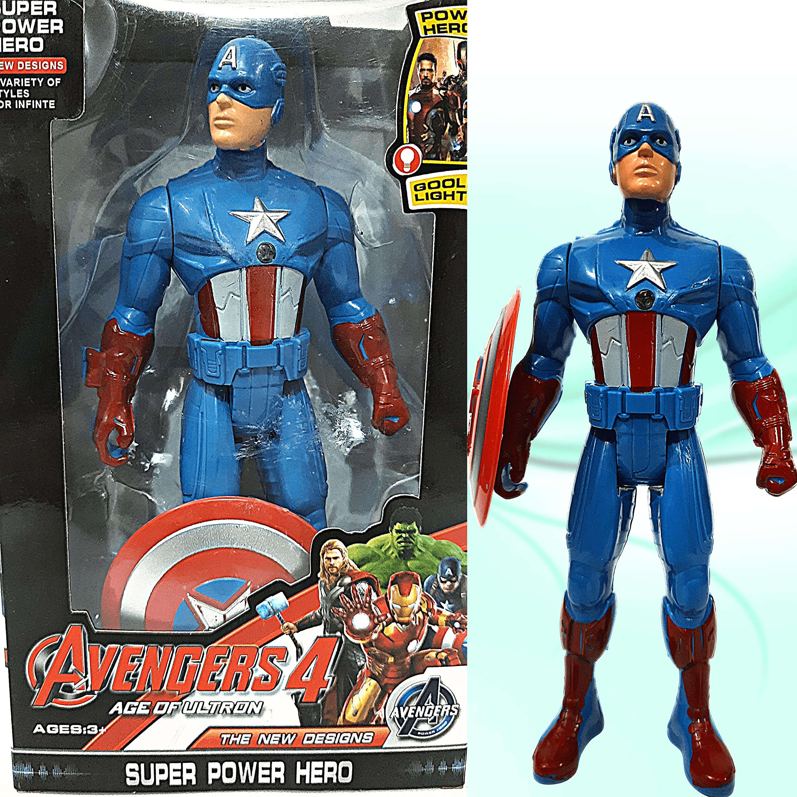Captain America Toys |Captain America Shield |Action Figures |Captain Marvel Action Figure |Captain Toy |Marvel Legends Figures For Boys Kids | Captain America |Marvel Avengers | Avengers Toys For Boy 6