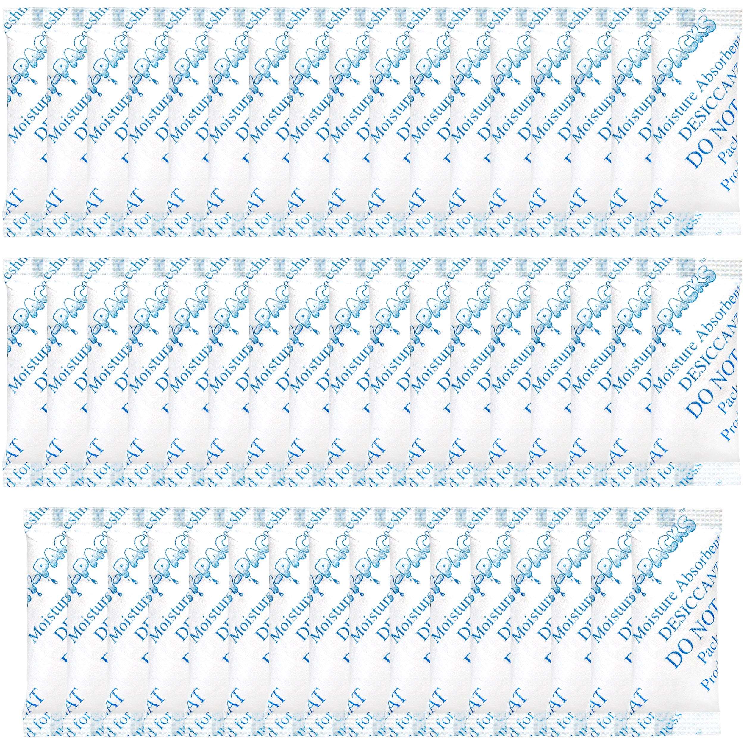 Dry-Packs Absorbent Industries Silica Gel in Cotton Dehumidifier Absorbs Moisture 2 Gram 50PK 1