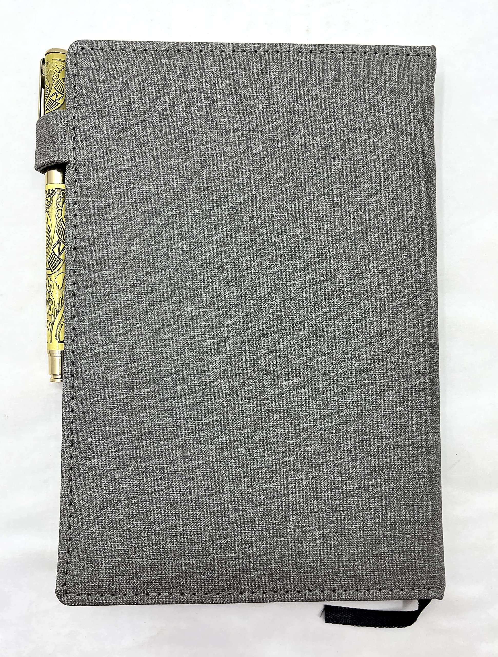 Schmick A5 Office Notebook Diary for Men Women with Magnetic Flip Lock and Pen Holder (192 Ruled Pages, 6 x 8.5 Inches, 80 GSM) 6