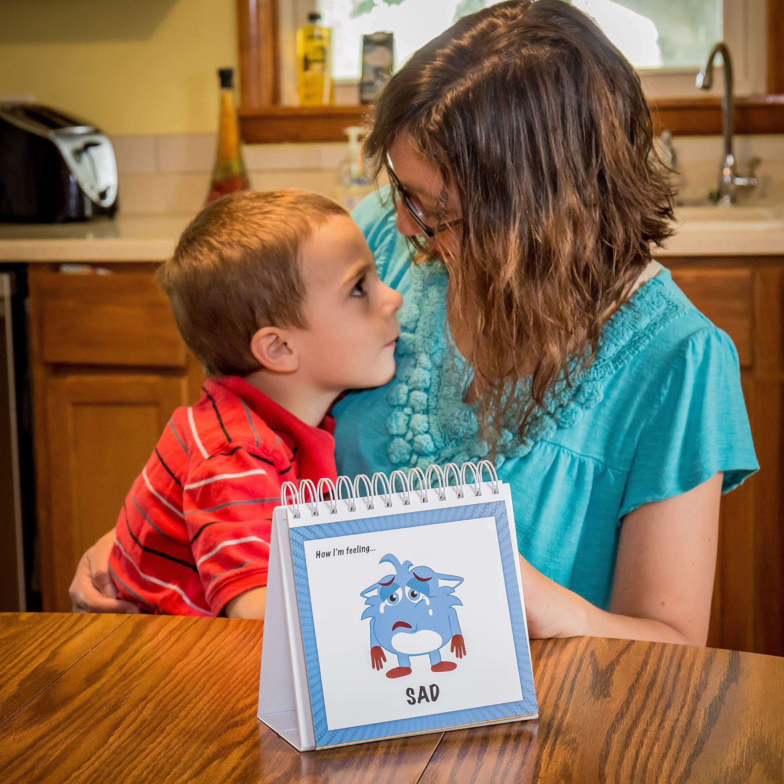 The Original Mood Flipbook for Kids; 20 Different Moods/Emotions; Autism; ADHD; Help Kids Identify Feelings and Make Positive Choices; Laminated Pages (Monster Flipbook) 6