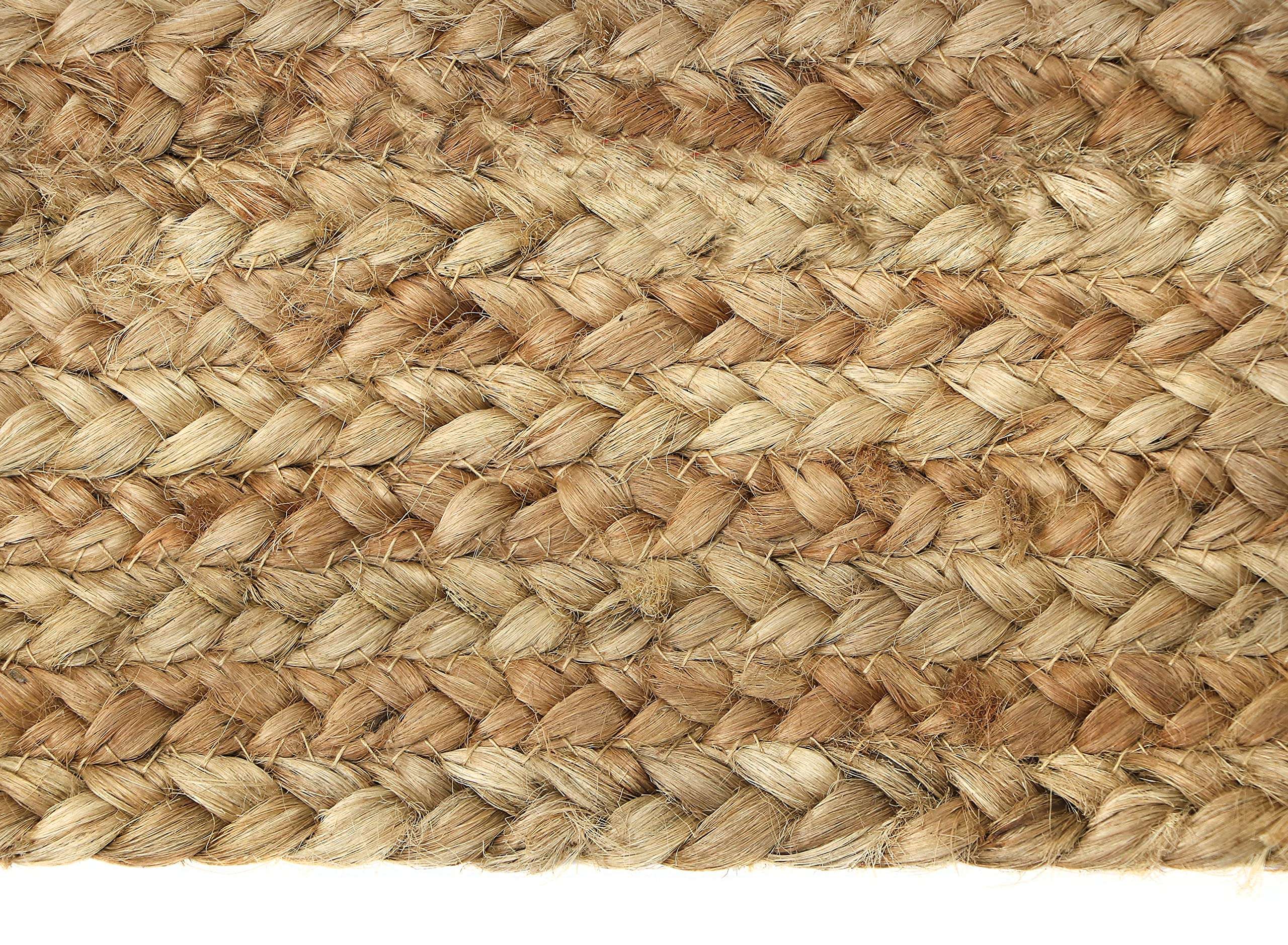 THE HOME TALK Natural Handcrafted Reversible Jute Rug-275X365CM|Traditional Carpet For Living Room,Kitchen,Entryway,Bedroom,Dining Room|Rustic Bohemian Decor|Durable,Anti-Skid Carpets for Centre Table 3