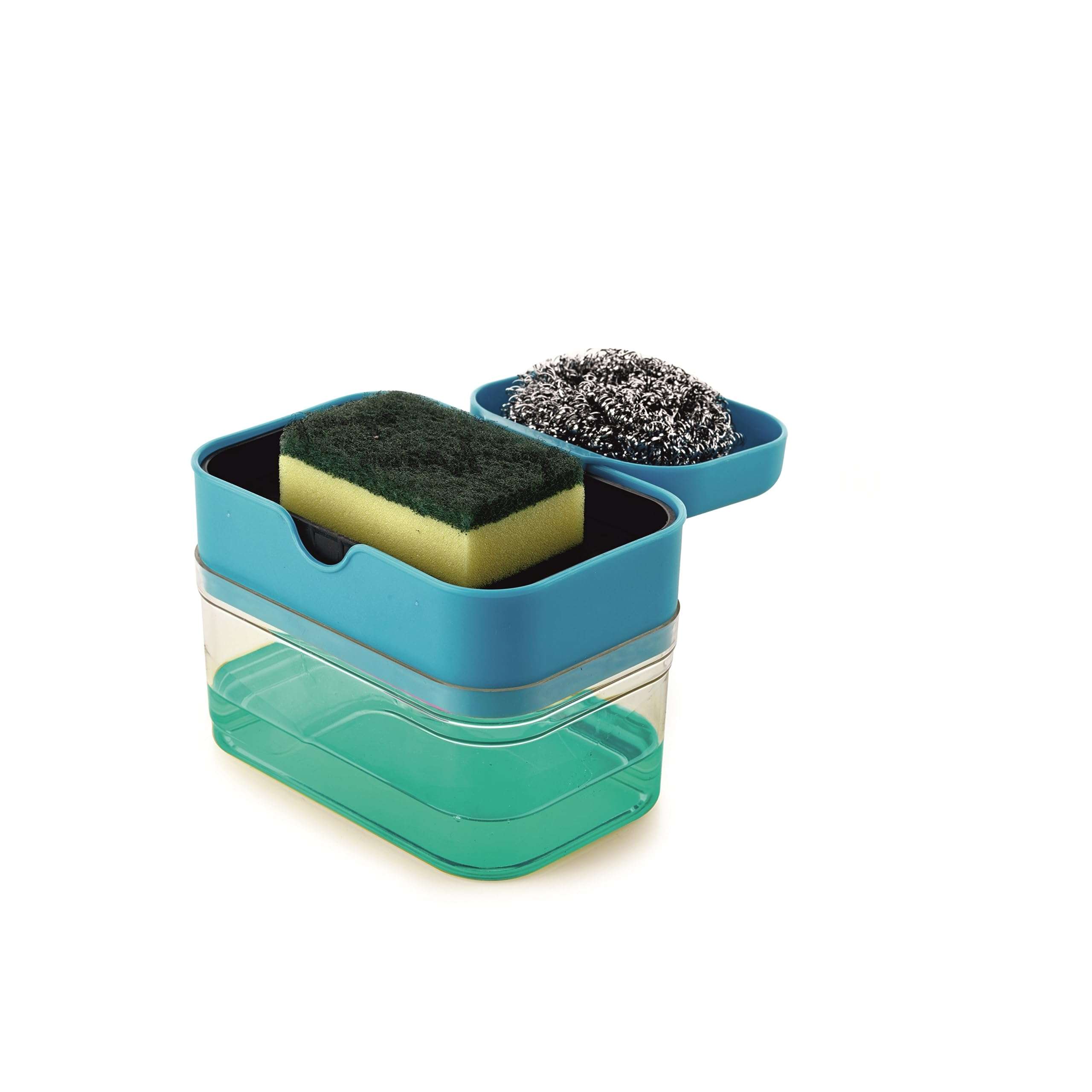 Sparkmate By Crystal Premium Soap Dispenser 2 in 1 - SS Scourer & Sponge with Scrubber 1