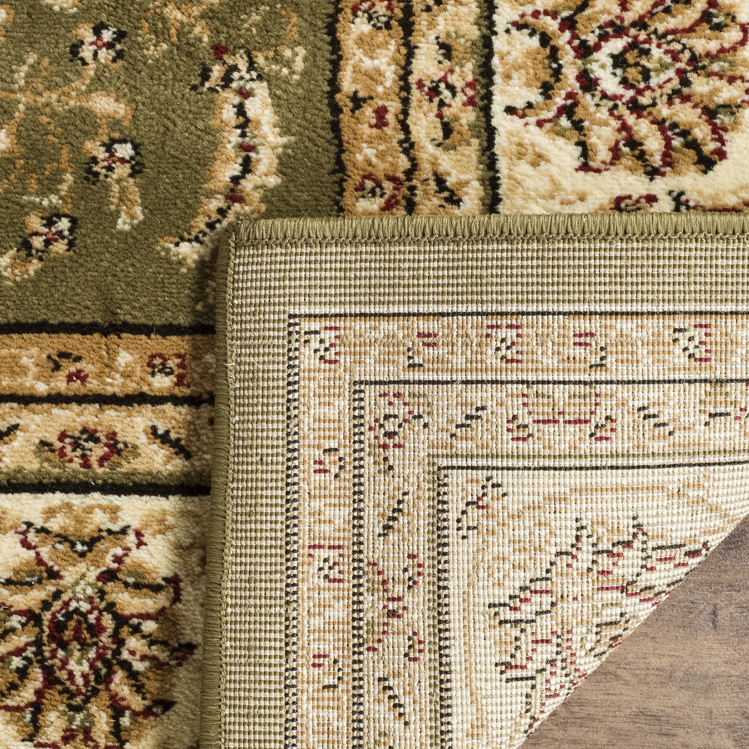 SAFAVIEH Lyndhurst Collection Accent Rug - 3'3" x 5'3", Sage & Ivory, Traditional Oriental Design, Non-Shedding & Easy Care, Ideal for High Traffic Areas in Entryway, Living Room, Bedroom (LNH219B) 4