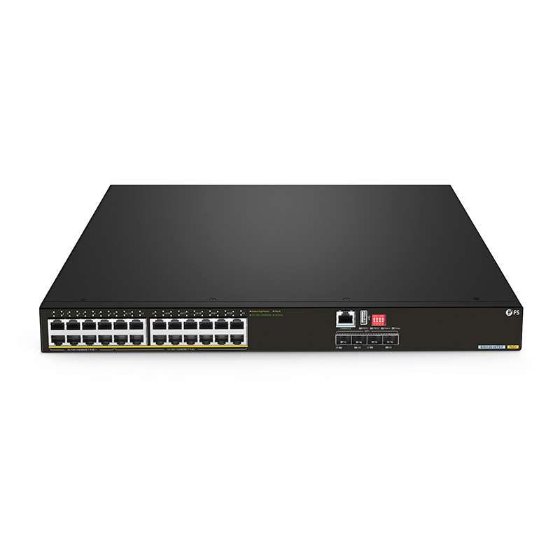 IES5120-28TS-P, 28-Port Gigabit Ethernet L2+ Managed Industrial PoE++ Switch, 8 x 10/100/1000BASE-T PoE++, 16 x 10/100/1000BASE-T PoE+ Ports @360W, with 4 x 1/10Gb SFP+, -40 to 75°C Operating Temperature 1