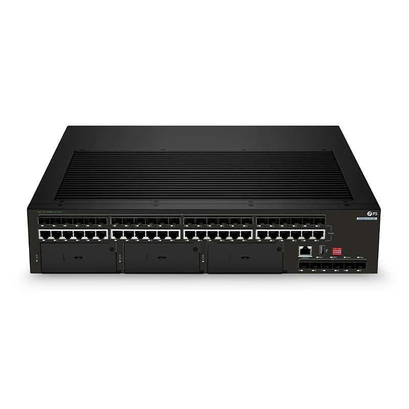 IES5220-30TS-3ES, 3-Slot Modular Ethernet L3 Managed Industrial Switch, 24 x 1Gb RJ45/SFP Combo, with 6 x 1/10Gb SFP+, -40 to 70°C Operating Temperature 1