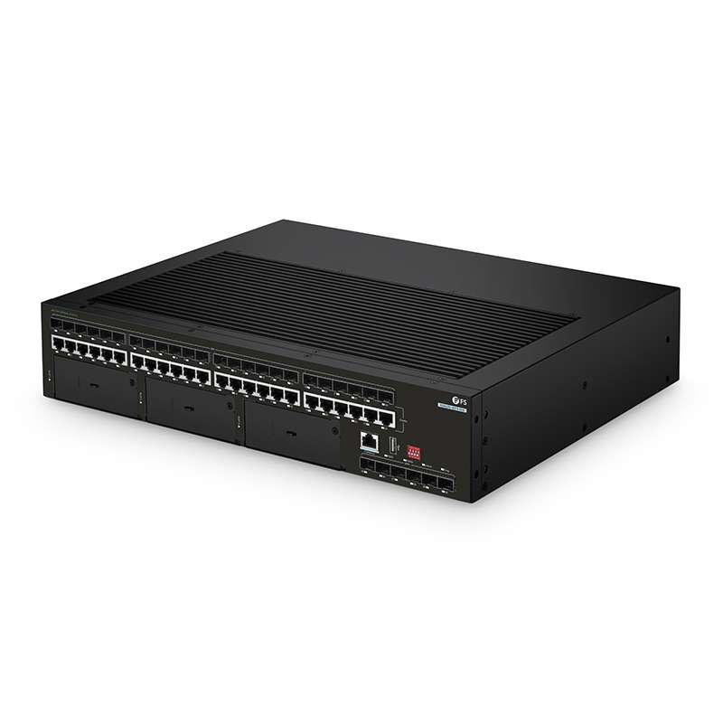 IES5220-30TS-3ES, 3-Slot Modular Ethernet L3 Managed Industrial Switch, 24 x 1Gb RJ45/SFP Combo, with 6 x 1/10Gb SFP+, -40 to 70°C Operating Temperature 5
