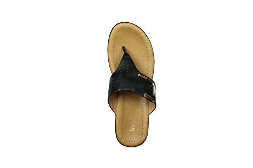 Inc.5 Women's 5998_Black Fashion Slippers-7 UK (40 EU) (9 US) 3