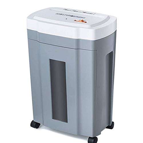 Shredder for Home/Office Paper Shredder,Cross-Cut Paper and Credit Card Shredder, Security Level P-4,10 Pieces Can Be Crushed at A Time, Lasting 10 Minutes, 15L Capacity 5