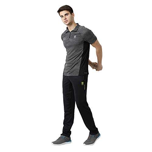 ROCK.IT Men's Plain Active Base Layer Shirt (2190100454-1_Black 36) 3