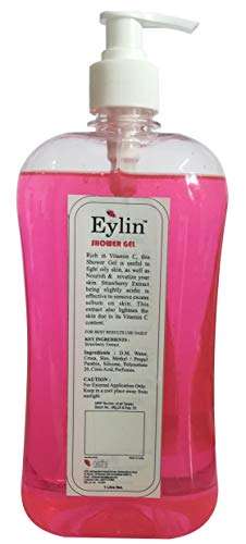 EYLIN SHOWER GELS COMBO 3 EXTRACTS : STRAWBERRY, NEEM ALOE VERA & ORANGE: TOTAL 3 LITRES 4