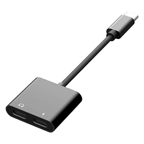 USB C Splitter Headphone Adapter,60W Fast Charge,ivoros Dual Type-C Audio Earphone Aux Converter,Work for iPad Pro/air4/mini6,Samsung Galaxy s21/s20/Ultra/note 20/10+Plus,Google Pixel 6/5/4/3/2 XL 2
