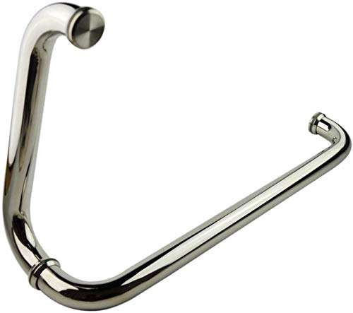 Dpprdl Shower Glass Door Handles Sets for Hotel Bathroom, 304 Stainless Steel Replacement Single Door Handle (Size : 385m (Size : 425mm+255mm) 2