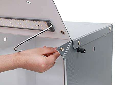 Portable Foldable Photo Studio Box with LED Light for Professional Photography,Super Bright Dimmable LED Lighting 5500k (40x40x40cm) 3