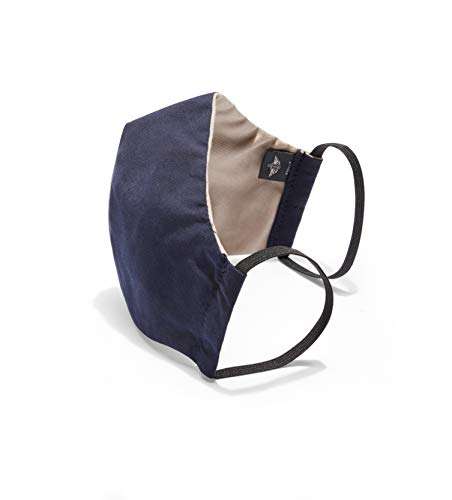 Dockers Reusable Reversible Face Mask (2 Pack), Khaki/Navy, Large (Pack of 2) 4