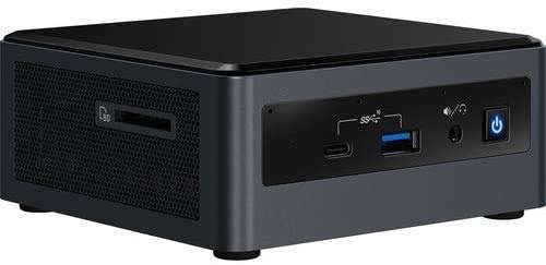 Intel NUC NUC10i5FNH1 Mini PC/HTPC, Quad-Core i5; 1.6Ghz up to 4.2Ghz Turbo, NVMe SSD, DDR4-2666 Mhz RAM, WiFi 6, BT 5.0 Thunderbolt 3, 4K Support, Triple Monitor Capable (32GB RAM + 1TB NVMe) 3