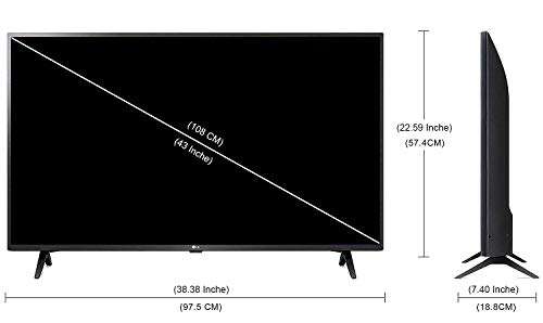 LG 108 cm (43 inches) 4K Ultra HD Smart LED TV 43UM7290PTF (Ceramic Black) 4