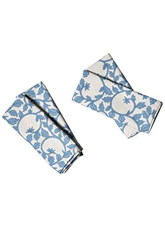 Contrast Living Akhash Hand Block Printed Kitchen Towel / Dish Towel / Hand Towel Multi Color Set of 3 Pcs 5