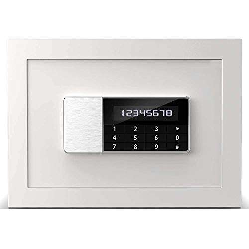 Safe Box for Home Fireproof Waterproof Electronic Password Mini Bedside Table Hidden Safety Box Full Steel Anti-theft, Designed for Home Office Hotel Commercial Jewelry Gun Cash Medicine (0.8 Cubic Fe 3