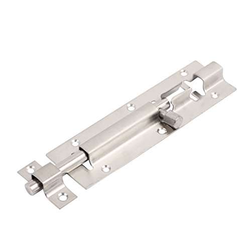 uxcell Cabinet Door 5 Inches Length Stainlsess Steel Slide Latch Barrel Bolt Lock 2