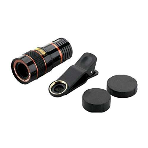 XDTLD Direct-Down Mobile Phone Camera Lens 8X Zoom Telephoto Lens with External Binoculars Universal Clip for Smartphones (Color : 8X Black) 3