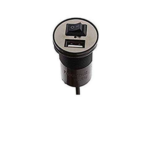 rwt heavy duty bike mobile usb charger for hero splendor plus i3s- Black 6