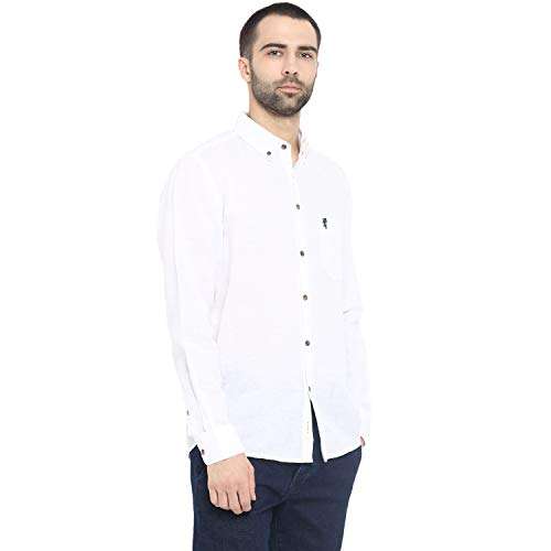 Red Tape Men's Solid Regular fit Casual Shirt (RSF9085_White XL) 4