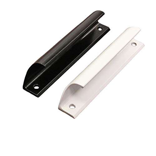 Handle Screen Window Handle Balcony Push-Pull Door Handle Cabinet Door Drawer Small Handle Door and Window Handle Accessories Durable Door Handle (Color : Black, Size : 80x19.5mm) 3