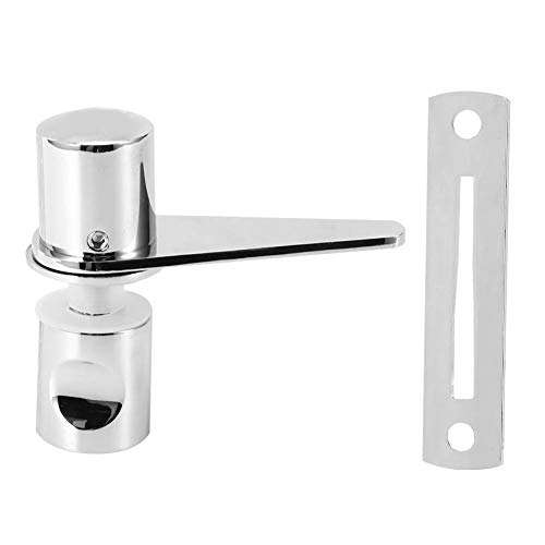 Glass Door Bolt, Practical and Sturdy Glass Door Latch, Simple to Install Copper + 304 Stainless Steel Household Supplies for Bathroom Doors Glass Doors 2