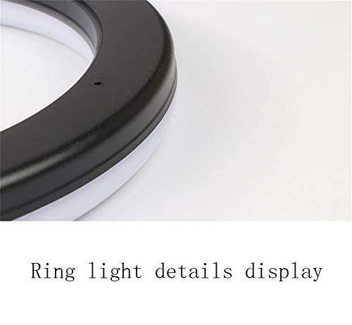 DTNSSTB 26cm LED Ring Light 3 Lights Mode 360 Degree Rotating USB for Makeup Video Shooting Photography Lighting 4